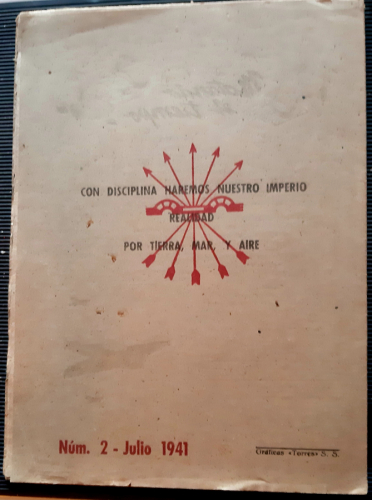 Portada del libro de FORJA BOLETIN MENSUAL DEL FRENTE DE JUVENTUDES - GUIPUZCOA, Año I número 2