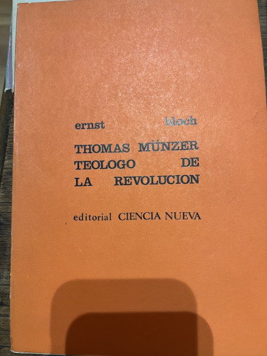 Portada del libro de THOMAS MUNZER, TEÓLOGO DE LA REVOLUCIÓN 