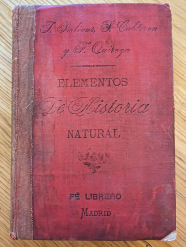 Portada del libro de ELEMENTOS DE HISTORIA NATURAL
