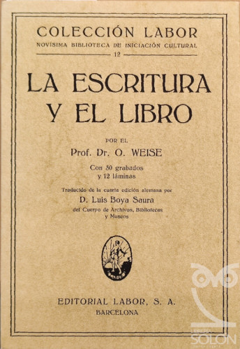 Portada del libro de La escritura y el libro