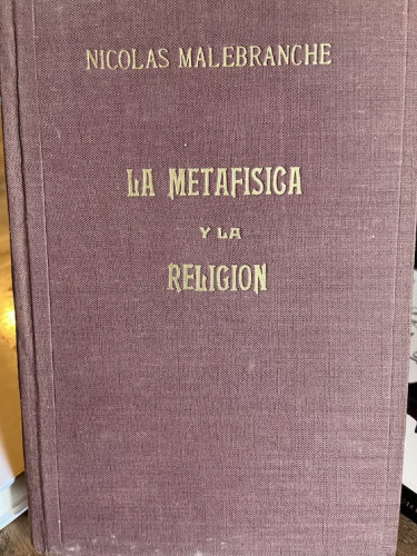 Portada del libro de CONVERSACIONES SOBRE LA METAFÍSICA Y LA RELIGIÓN. 