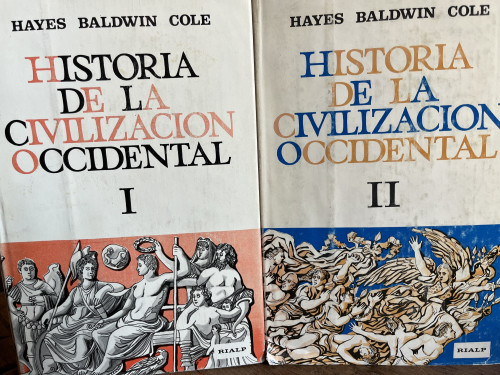 Portada del libro de HISTORIA DE LA CIVILIZACIÓN OCCIDENTAL. Tomo I y Tomo II