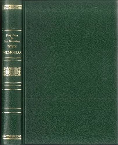 Portada del libro de Memorias de FRay Juan de San Gerónimo