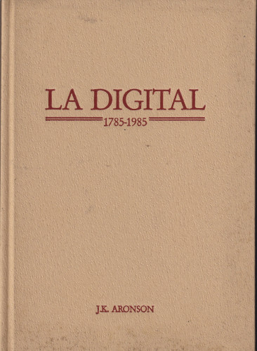 Portada del libro de Descripción de La Digital y sus usos Médicos 1785-1985