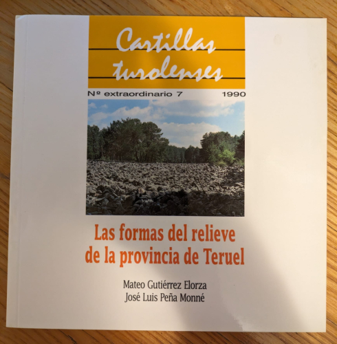Portada del libro de LAS FORMAS DEL RELIEVE DE LA PROVINCIA DE TERUEL, , TERUEL