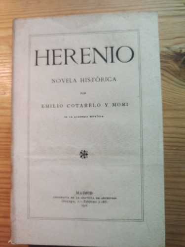 Portada del libro de HERENIO