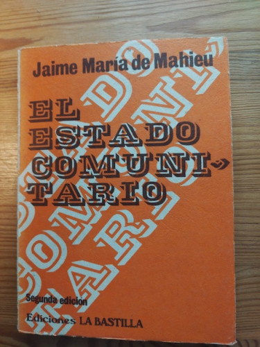 Portada del libro de EL ESTADO COMUNITARIO