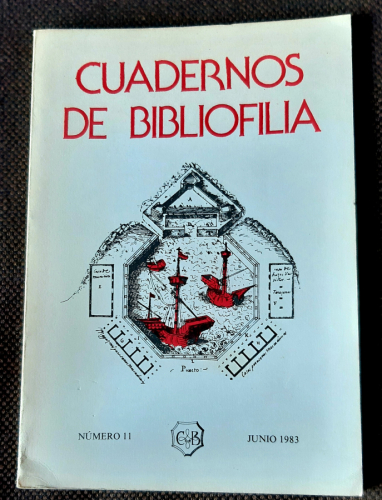 Portada del libro de CUADERNOS DE BIBLIOFÍLIA NÚMERO 11, JUNIO 1983. (Luis Montañés: 