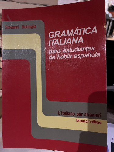 Portada del libro GRAMÁTICA ITALIANA PARA ESTUDIANTES DE HABLA ESPAÑOLA