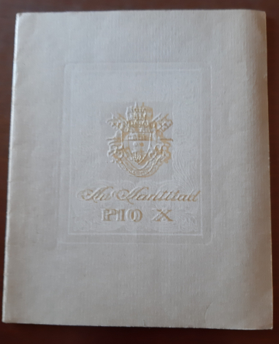 Portada del libro de SU SANTIDAD PIO X POR EL DOCTOR DASSY DE LIGNIERES antiguo jefe de Laboratorio en la Fac. de Medicina...