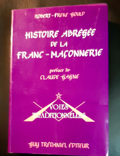 Portada del libro de Histoire abrégée de la franc-maçonnerie