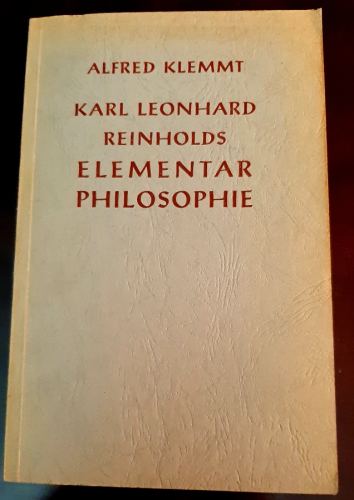 Portada del libro de Karl Leonhard Reinholds Elementarphilosophie. Eine Studie über den Ursprung des spekulativen deutschen...