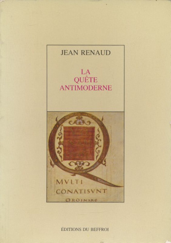 Portada del libro de La quête antimoderne