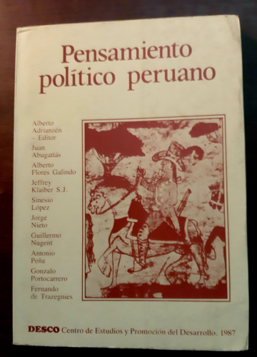 Portada del libro de Pensamiento politico peruano