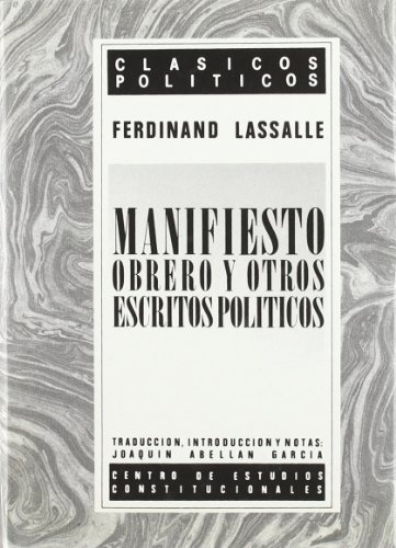 Portada del libro de Manifiesto obrero y otros escritos políticos