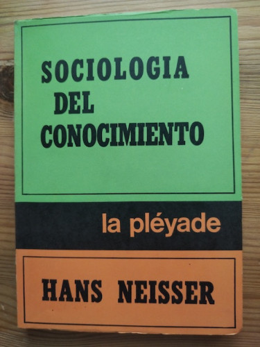 Portada del libro de SOCOLOGÍA DEL CONOCIMIENTO