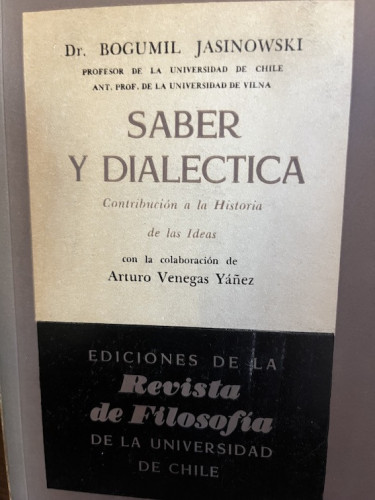 Portada del libro de SABER DIALÉCTICA 