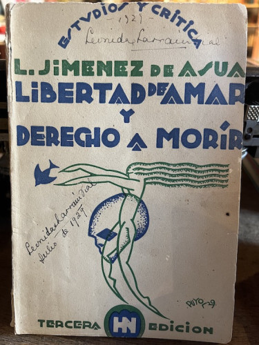 Portada del libro de LIBERTAD DE AMAR Y DERECHO A MORIR 