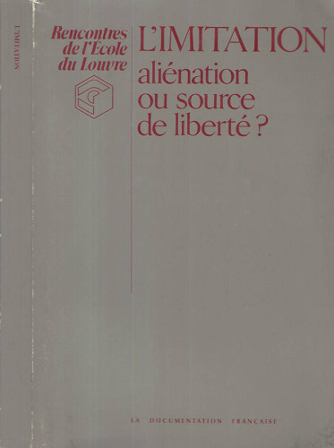 Portada del libro L'IMITATION,  ALIENATION OU SOURCE DE LIBERTÉ?