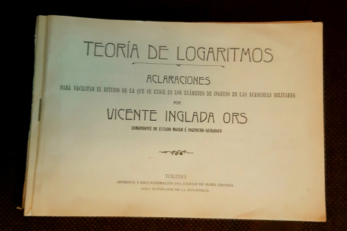 Portada del libro de TEORÍA DE LOS LOGARITMOS. Aclaraciones para facilitar el estudio de la que se exige en los exámenes...