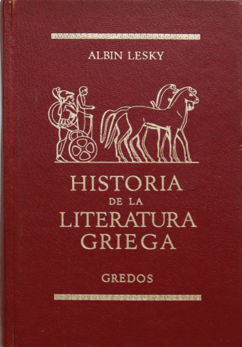 Portada del libro Historia de la literatura griega
