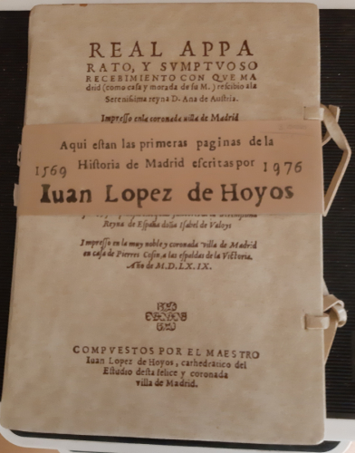 Portada del libro de Real Apparato y suntuoso recibimiento con que Madrid (Como Casa Y Morada De Su M.) Recibió A La Serenissima...