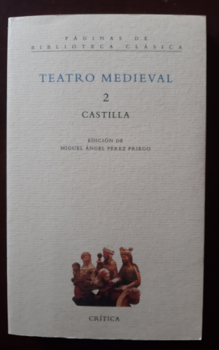 Portada del libro Teatro Medieval 2. Castilla