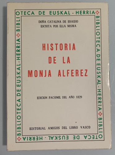 Portada del libro de Historia de la Monja Alferez