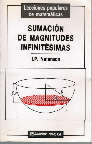 Portada del libro de SUMACIÓN DE MAGNITUDES INFINITÉSIMAS