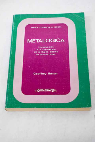 Portada del libro de Metalógica