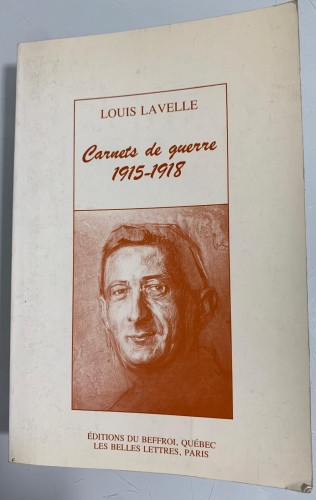 Portada del libro de CARNETS DE GUERRE 1915-1918