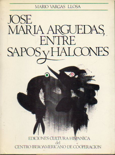 Portada del libro de José María Arguedas, entre sapos y halcones