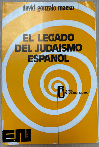 Portada del libro de EL LEGADO DEL JUDAÍSMO ESPAÑOL
