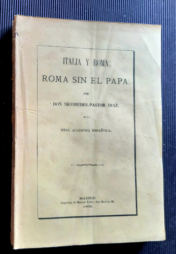 Portada del libro de ITALIA Y ROMA : ROMA SIN EL PAPA