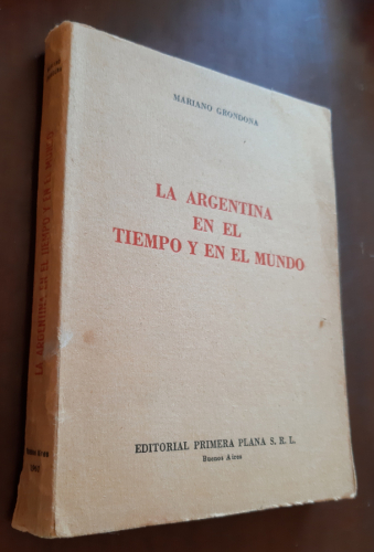 Portada del libro de LA ARGENTINA EN EL TIEMPO Y EN EL MUNDO