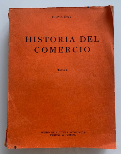 Portada del libro de HISTORIA DEL COMERCIO (Tomo I - Tomo II)