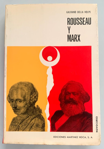 Portada del libro de ROUSSEAU Y MARX