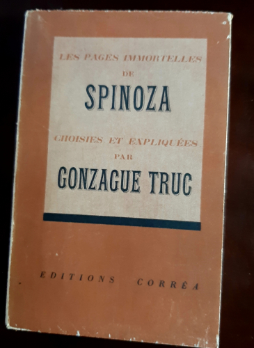 Portada del libro de LES PAGES IMMORTELLES DE SPINOZA