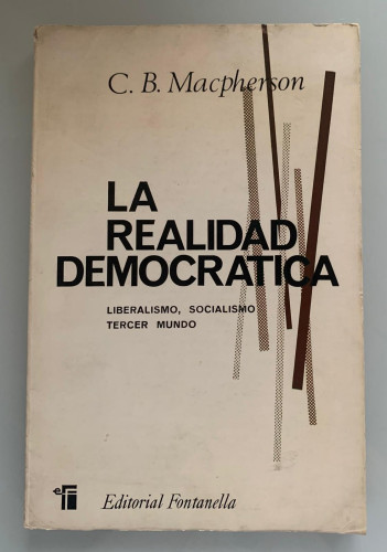 Portada del libro de LA REALIDAD DEMOCRÁTICA