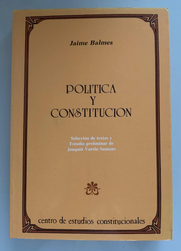 Portada del libro de POLÍTICA Y CONSTITUCIÓN