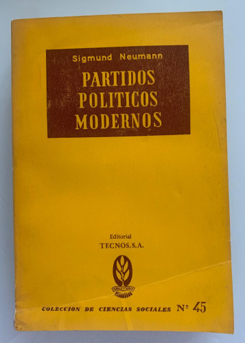 Portada del libro de PARTIDOS POLÍTICOS MODERNOS