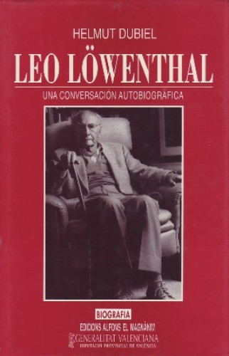 Portada del libro de LEO LÖWENTHAL Una conversación autobiográfica.