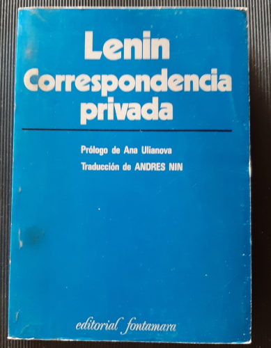 Portada del libro de Correspondencia privada