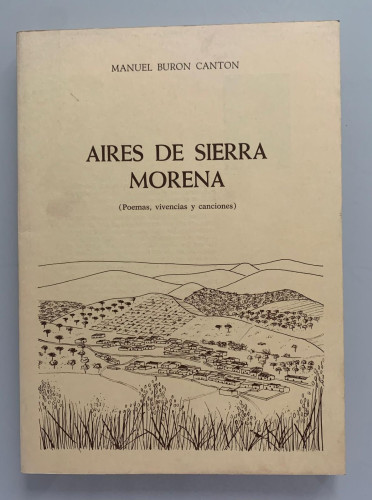 Portada del libro de AIRES DE SIERRA MORENA (dedicado por el autor)