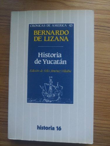 Portada del libro de HISTORIA DE YUCATÁN