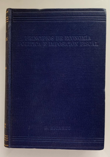 Portada del libro de PRINCIPIOS DE ECONOMÍA POLÍTICA E IMPOSICIÓN FISCAL