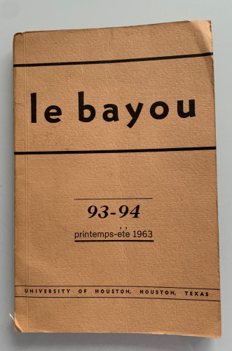 Portada del libro de LE BAYOU