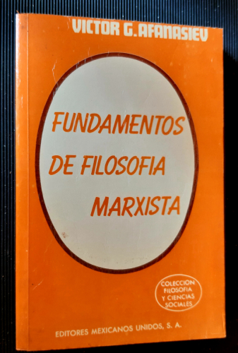 Portada del libro de FUNDAMENTOS DE FILOSOFÍA MARXISTA 
