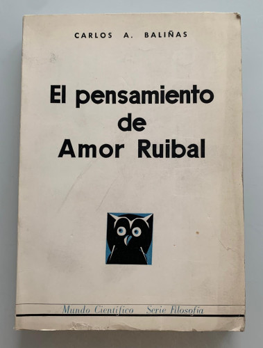 Portada del libro de EL PENSAMIENTO DE AMOR RUIBAL
