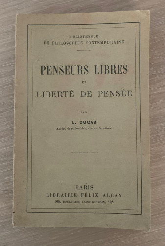 Portada del libro de PENSEURS LIBRES ET LIBERTÉ DE PENSÉE